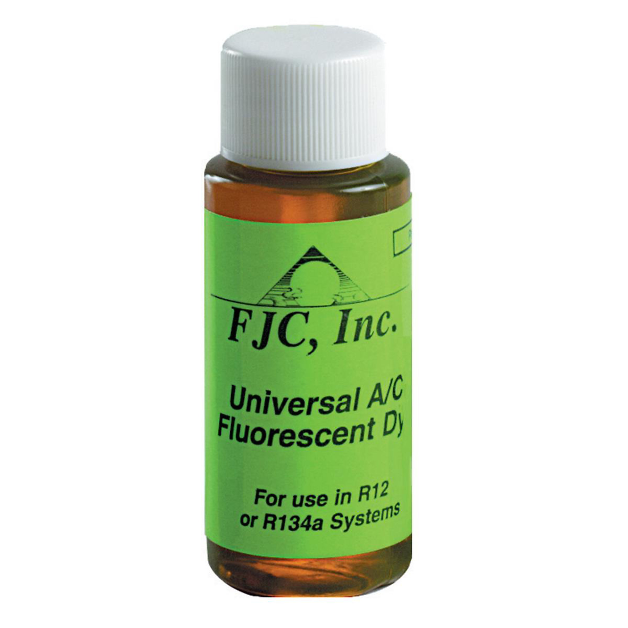 FJC Universal A/C Dye — 1/4 Oz. Per 12 Oz. Oil, UV or Blue Light Detectable, Model# FJC4910